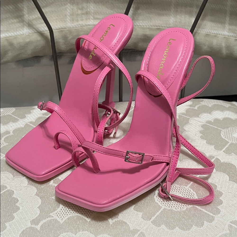Lemonade Pink Heels Style party hardy size 5.5